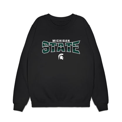 Michigan State - NCAA Men's Basketball : Team Collage Premium Crewneck Sweatshirt-0