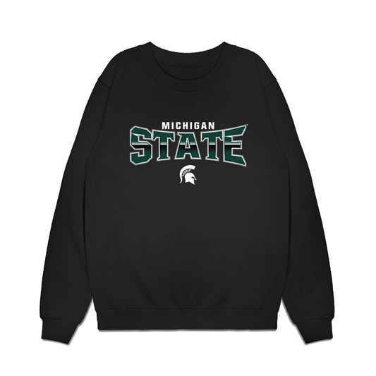 Michigan State - NCAA Men's Basketball : Team Collage Premium Crewneck Sweatshirt-0