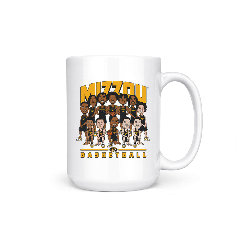 Missouri - NCAA Men's Basketball : - Team Caricature Coffee Mug-0