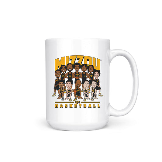 Missouri - NCAA Men's Basketball : - Team Caricature Coffee Mug-0