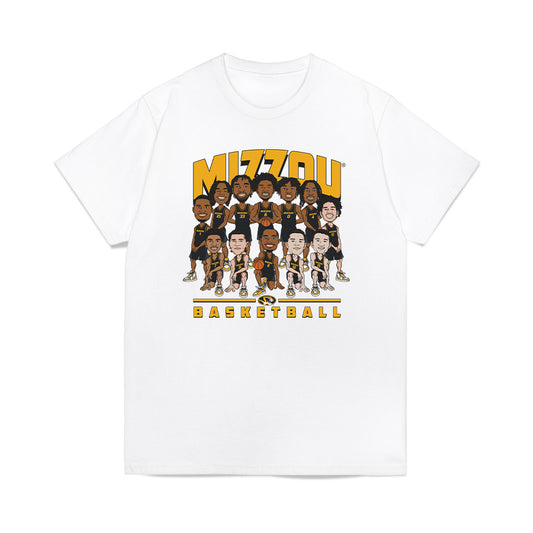 Missouri - NCAA Men's Basketball : - Team Caricature Premium T-Shirt-0