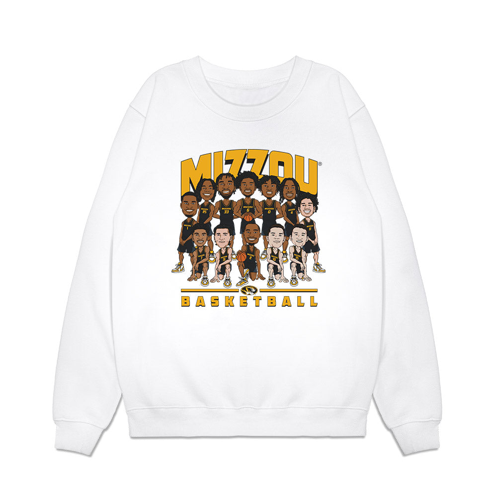 Missouri - NCAA Men's Basketball : - Team Caricature Premium Crewneck Sweatshirt-0