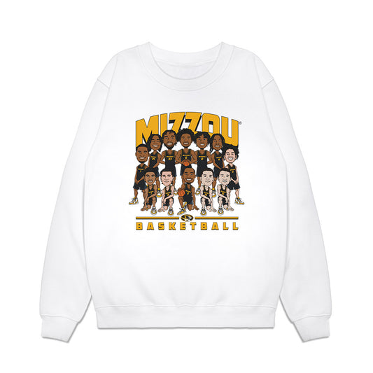 Missouri - NCAA Men's Basketball : - Team Caricature Premium Crewneck Sweatshirt-0