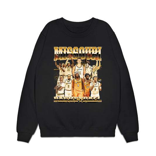 Missouri - NCAA Men's Basketball : - Team Collage Premium Crewneck Sweatshirt-0
