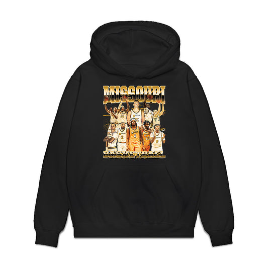 Missouri - NCAA Men's Basketball : - Team Collage Premium Hooded Sweatshirt-0