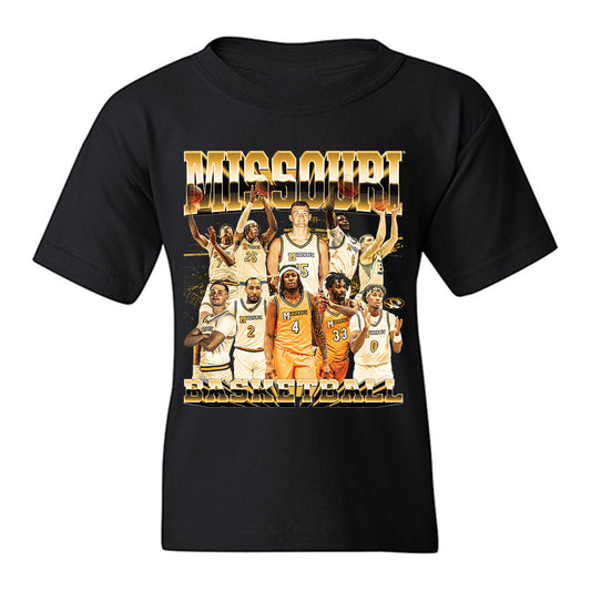 Missouri - NCAA Men's Basketball : - Team Collage Youth T-Shirt-0