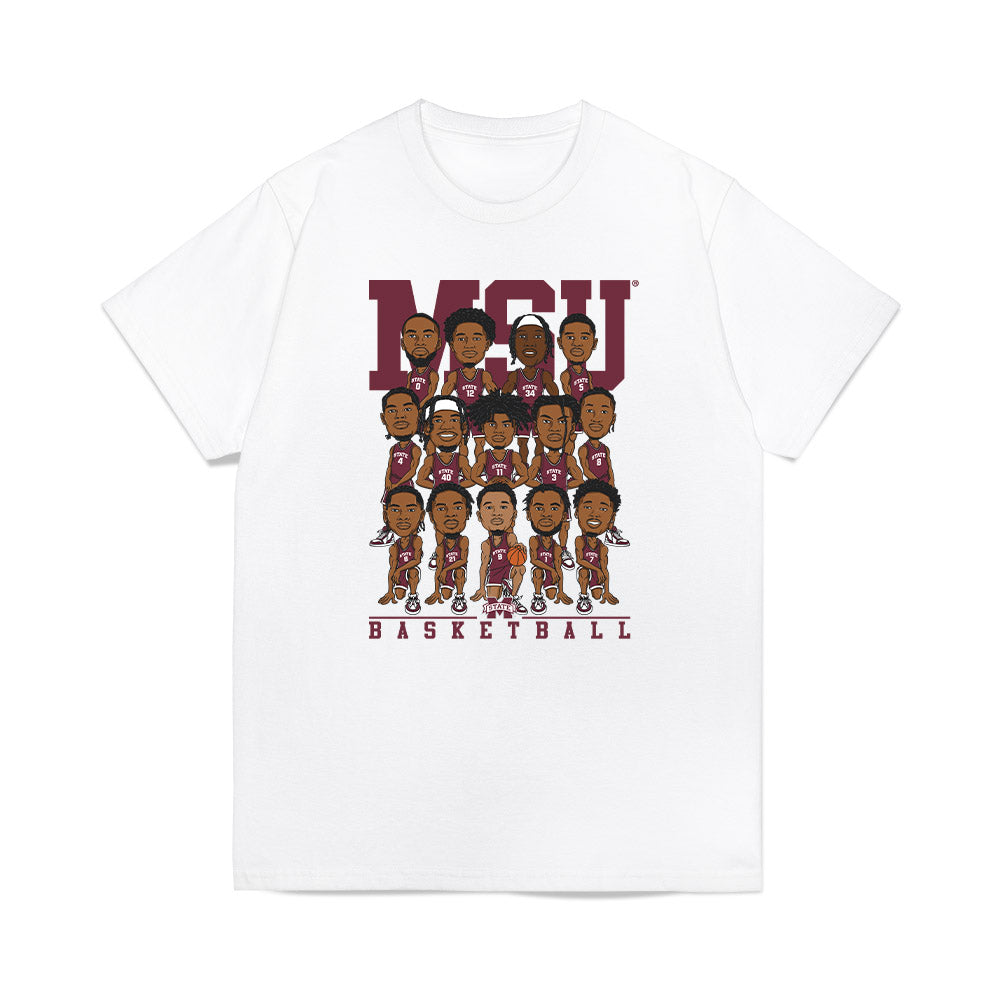 Mississippi State - NCAA Men's Basketball : - Team Caricature Premium T-Shirt-0