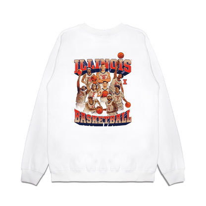 Illinois - NCAA Men's Basketball : - Premium Crewneck Sweatshirt-1