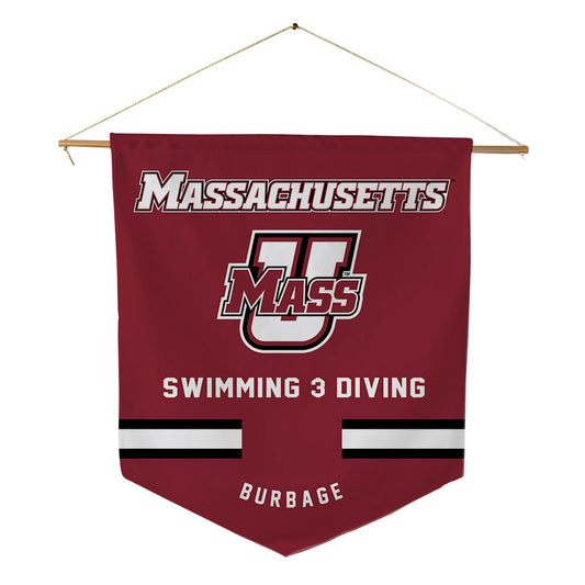 UMass - NCAA Women's Swimming & Diving : Lindsay Burbage - Pennant - 18" x 21"-0
