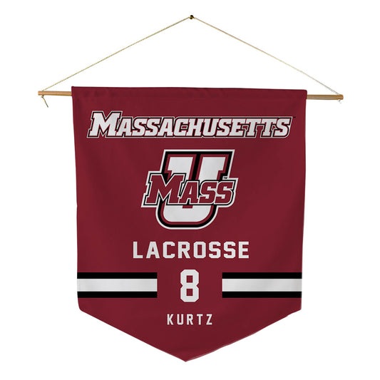 UMass - NCAA Men's Lacrosse : Charles Kurtz - Pennant - 18" x 21"-0