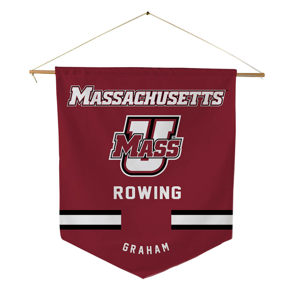 UMass - NCAA Women's Rowing : Paxton Graham - Pennant - 18" x 21"-0