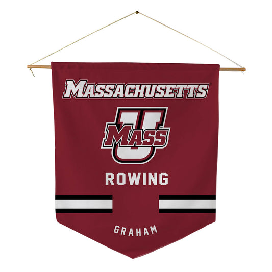 UMass - NCAA Women's Rowing : Paxton Graham - Pennant - 18" x 21"-0