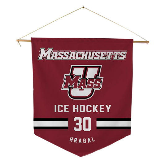 UMass - NCAA Men's Ice Hockey : Michael Hrabal - Pennant - 18" x 21"-0