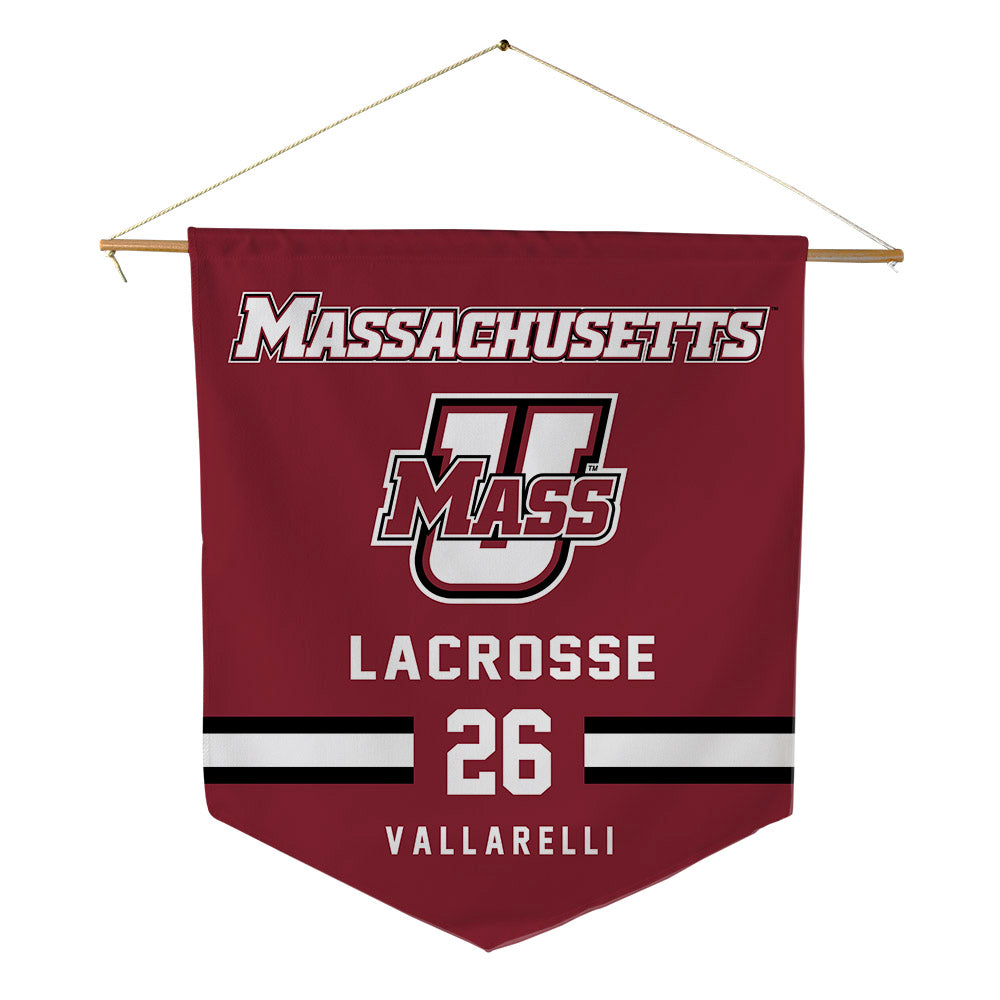 UMass - NCAA Women's Lacrosse : Rachel Vallarelli - Pennant - 18" x 21"-0