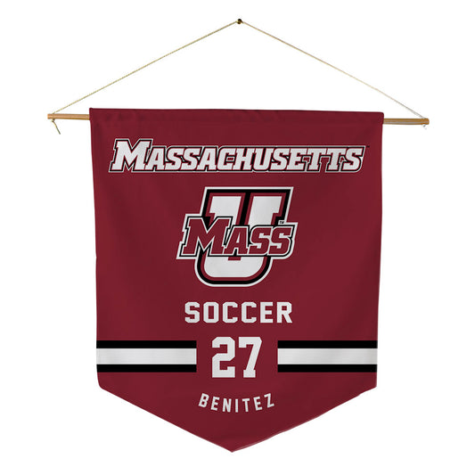 UMass - NCAA Women's Soccer : Carolina Benitez - Pennant - 18" x 21"-0