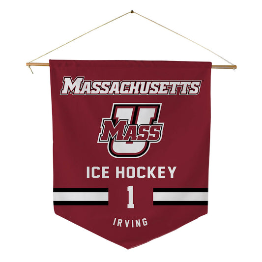 UMass - NCAA Men's Ice Hockey : Jackson Irving - Pennant - 18" x 21"-0