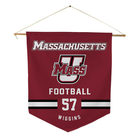 UMass - NCAA Football : Jaden Wiggins - Pennant - 18" x 21"-0