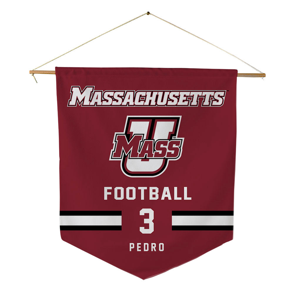 UMass - NCAA Football : Elijah Pedro - Pennant - 18" x 21"-0
