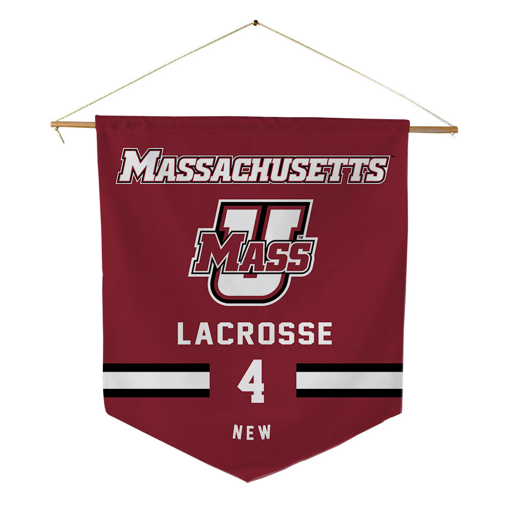 UMass - NCAA Men's Lacrosse : Blaise New - Pennant - 18" x 21"-0