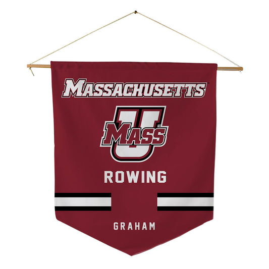 UMass - NCAA Women's Rowing : Paxton Graham - Pennant - 18" x 21"-0