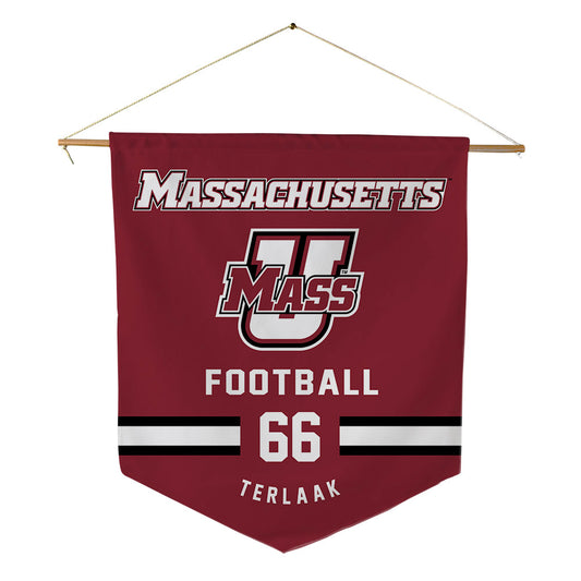 UMass - NCAA Football : Wyatt Terlaak - Pennant - 18" x 21"-0