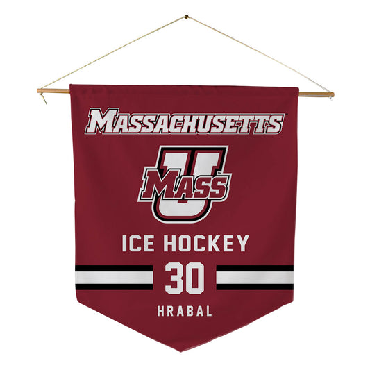 UMass - NCAA Men's Ice Hockey : Michael Hrabal - Pennant - 18" x 21"-0