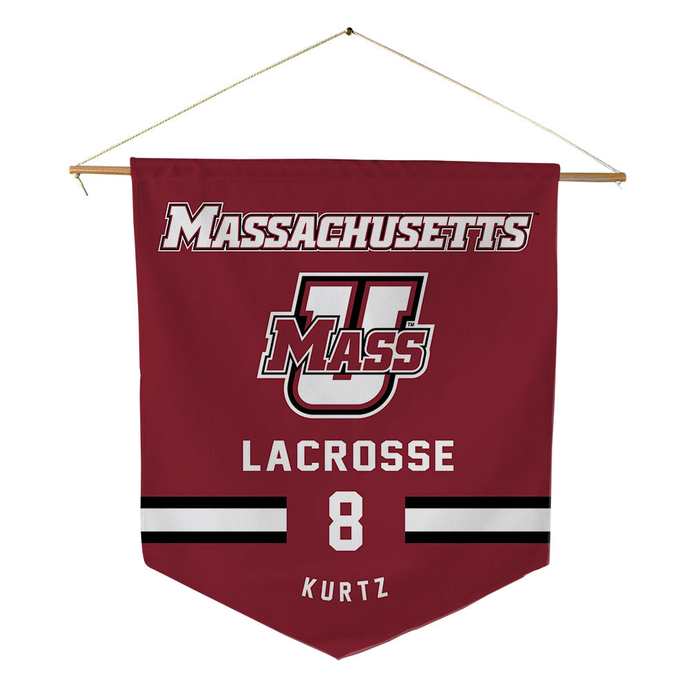 UMass - NCAA Men's Lacrosse : Charles Kurtz - Pennant - 18" x 21"-0