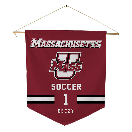 UMass - NCAA Men's Soccer : Alex Geczy - Pennant - 18" x 21"-0