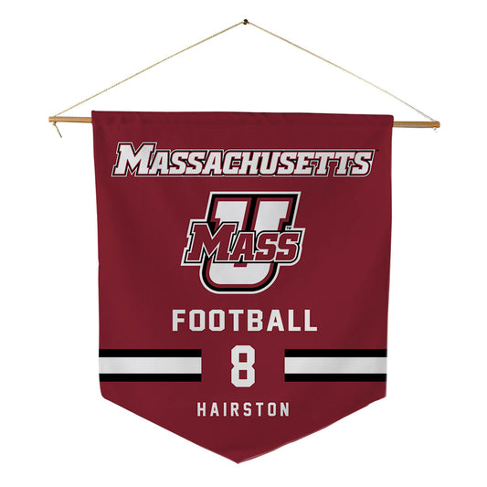 UMass - NCAA Football : Aj Hairston - Pennant - 18" x 21"-0