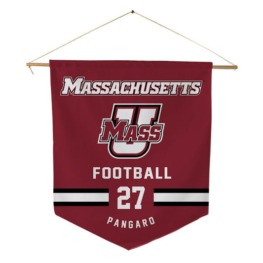 UMass - NCAA Football : Michael Pangaro - Pennant - 18" x 21"-0