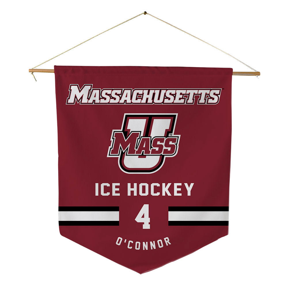 UMass - NCAA Men's Ice Hockey : Kennedy O'Connor - Pennant - 18" x 21"-0