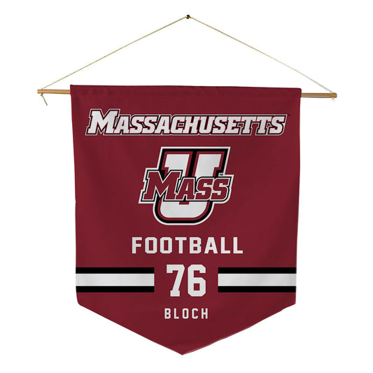 UMass - NCAA Football : Riley Bloch - Pennant - 18" x 21"-0