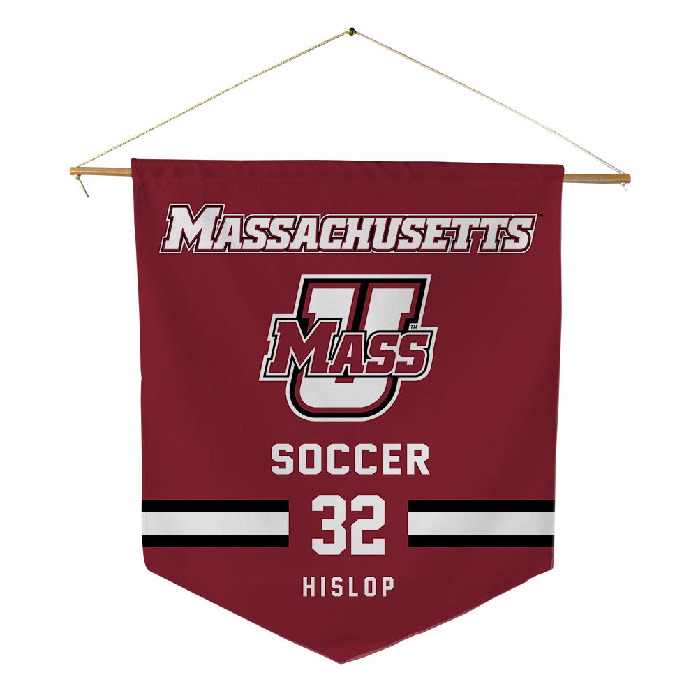 UMass - NCAA Women's Soccer : Nia Hislop - Pennant - 18" x 21"-0