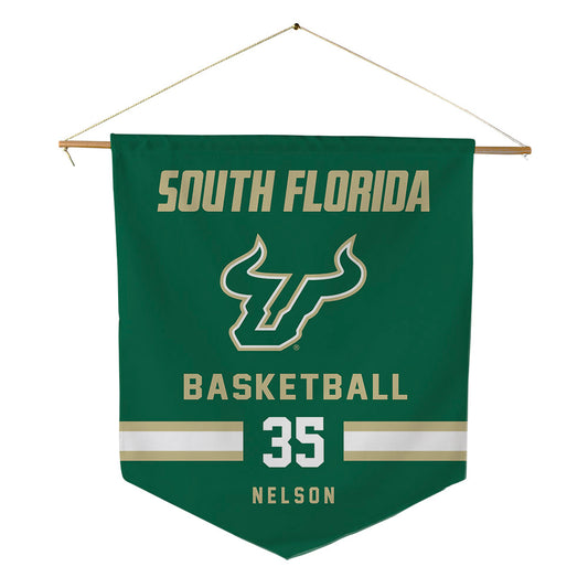 USF - NCAA Men's Basketball : Izaiyah Nelson - Pennant - 18" x 21"-0