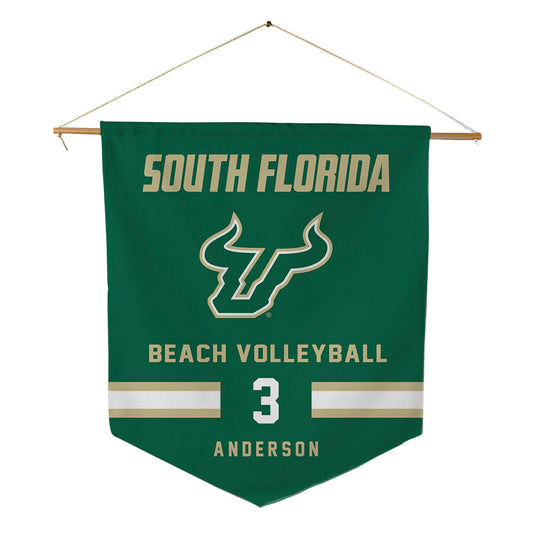 USF - NCAA Beach Volleyball : Morgan Anderson - Pennant - 18" x 21"-0