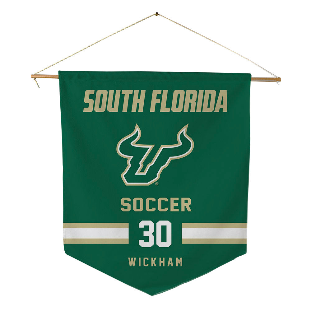 USF - NCAA Men's Soccer : Jahiem Wickham - Pennant - 18" x 21"-0
