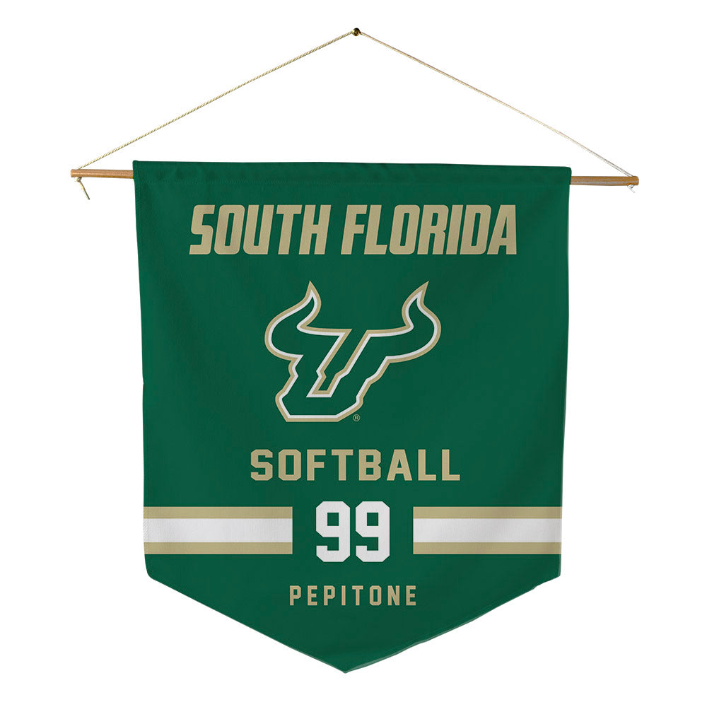 USF - NCAA Softball : Alicea Pepitone - Pennant - 18" x 21"-0