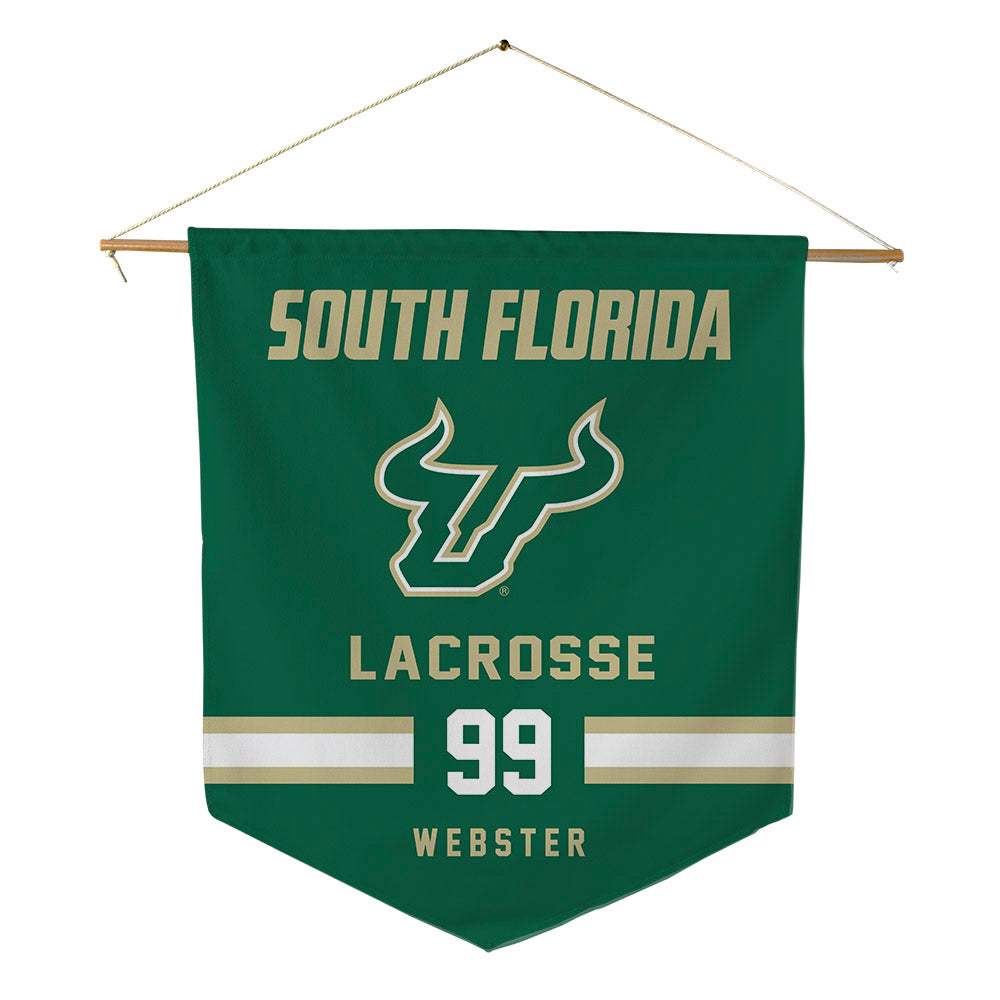 USF - NCAA Women's Lacrosse : Aria Webster - Pennant - 18" x 21"-0