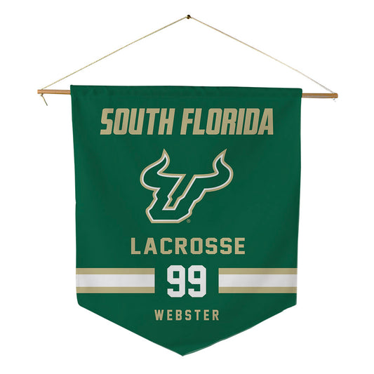 USF - NCAA Women's Lacrosse : Aria Webster - Pennant - 18" x 21"-0
