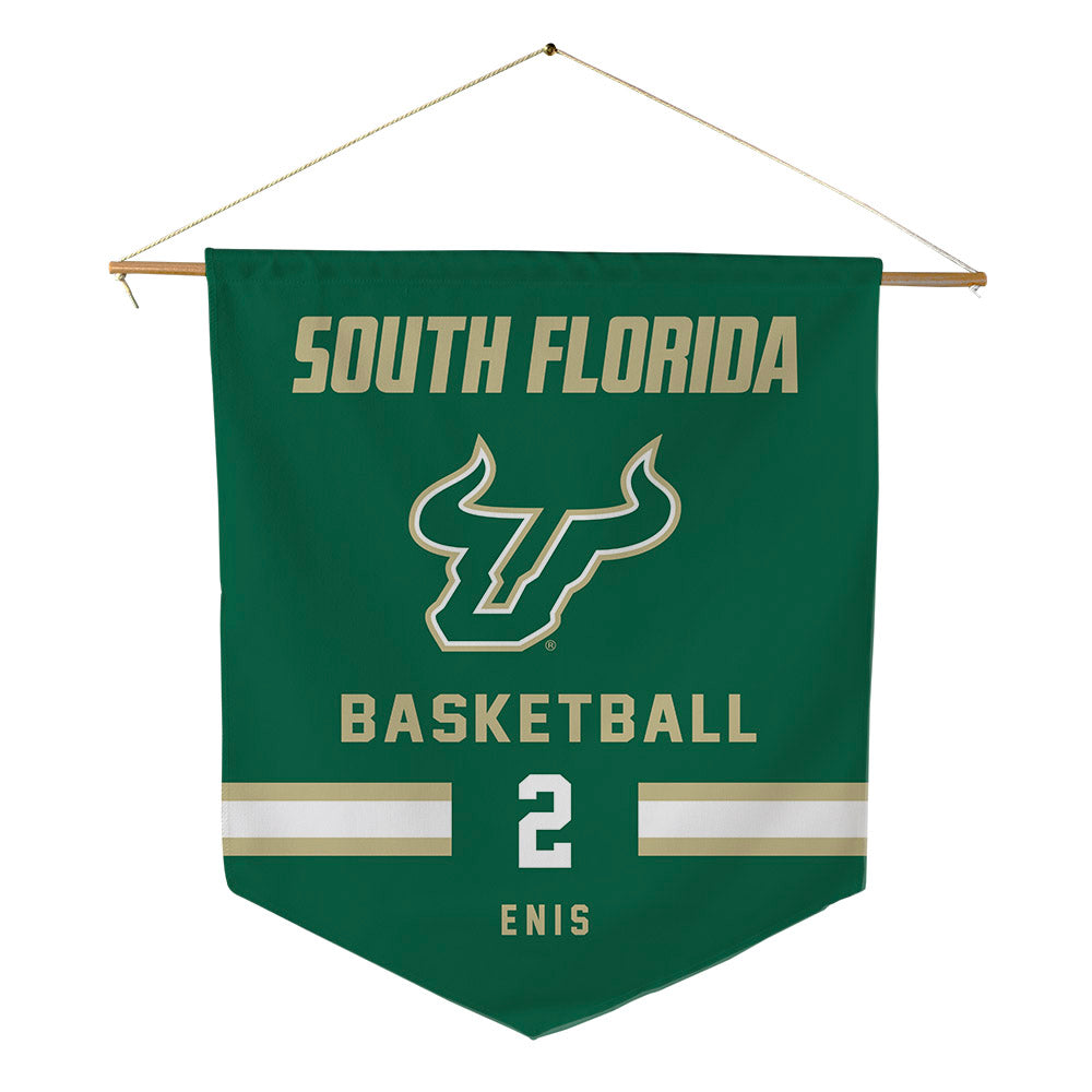 USF - NCAA Men's Basketball : Wes Enis - Pennant - 18" x 21"-0