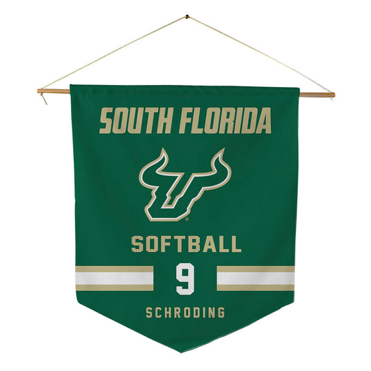 USF - NCAA Softball : Mckenna Schroding - Pennant - 18" x 21"-0