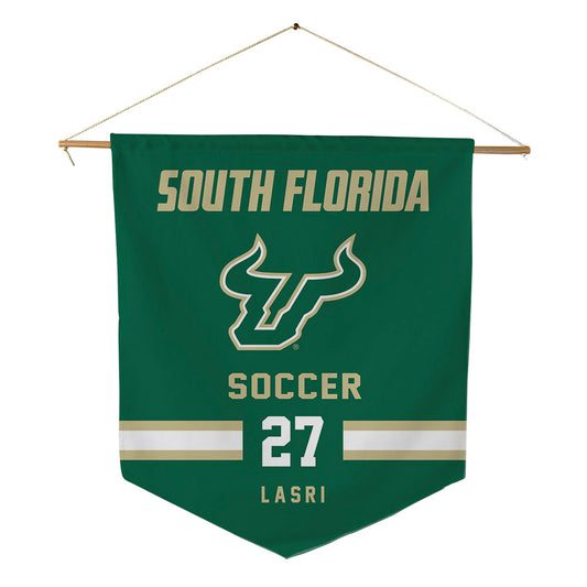USF - NCAA Men's Soccer : Yanis Lasri - Pennant - 18" x 21"-0