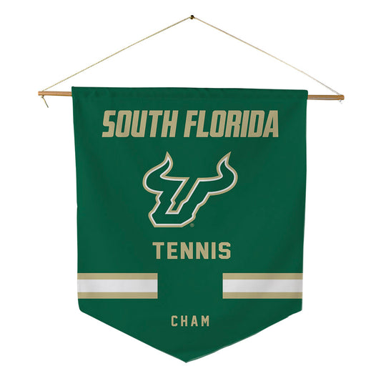 USF - NCAA Men's Tennis : Elijah Cham - Pennant - 18" x 21"-0