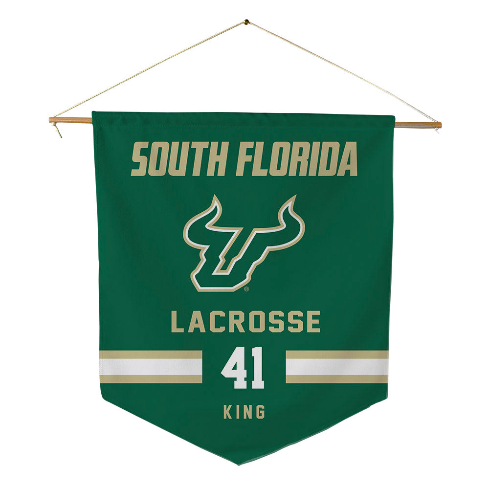 USF - NCAA Women's Lacrosse : Lindsey King - Pennant - 18" x 21"-0