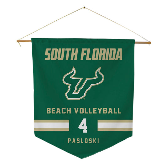 USF - NCAA Beach Volleyball : Sasha Pasloski - Pennant - 18" x 21"-0