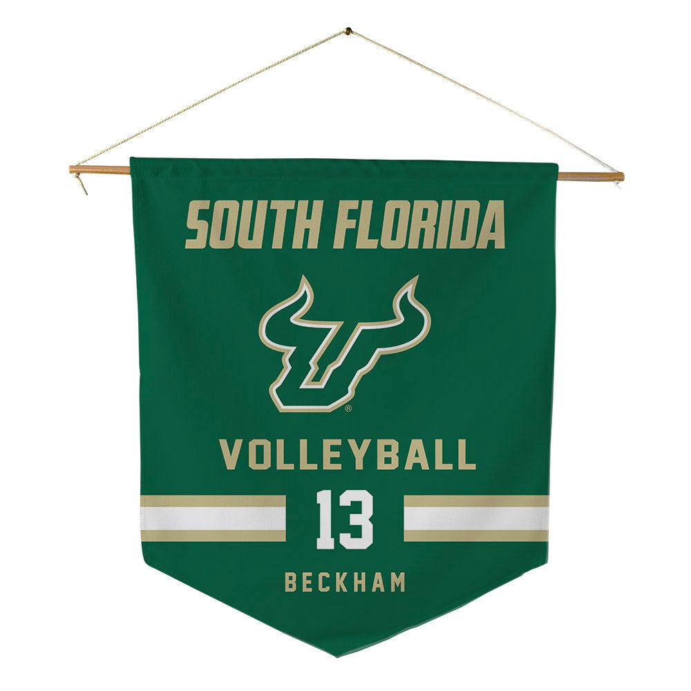 USF - NCAA Women's Volleyball : Arianna Beckham - Pennant - 18" x 21"-0