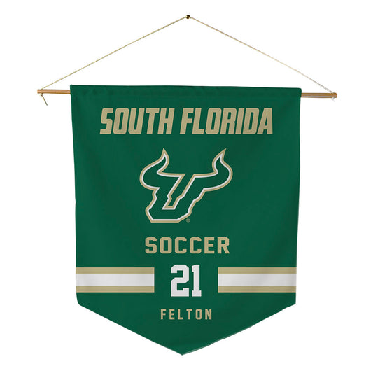 USF - NCAA Women's Soccer : Macy Felton - Pennant - 18" x 21"-0