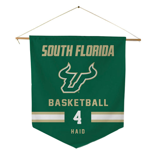 USF - NCAA Men's Basketball : Devin Haid - Pennant - 18" x 21"-0