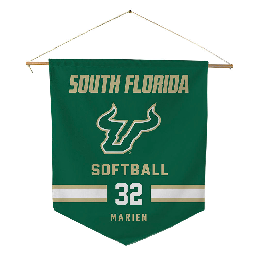 USF - NCAA Softball : Hannah Marien - Pennant - 18" x 21"-0