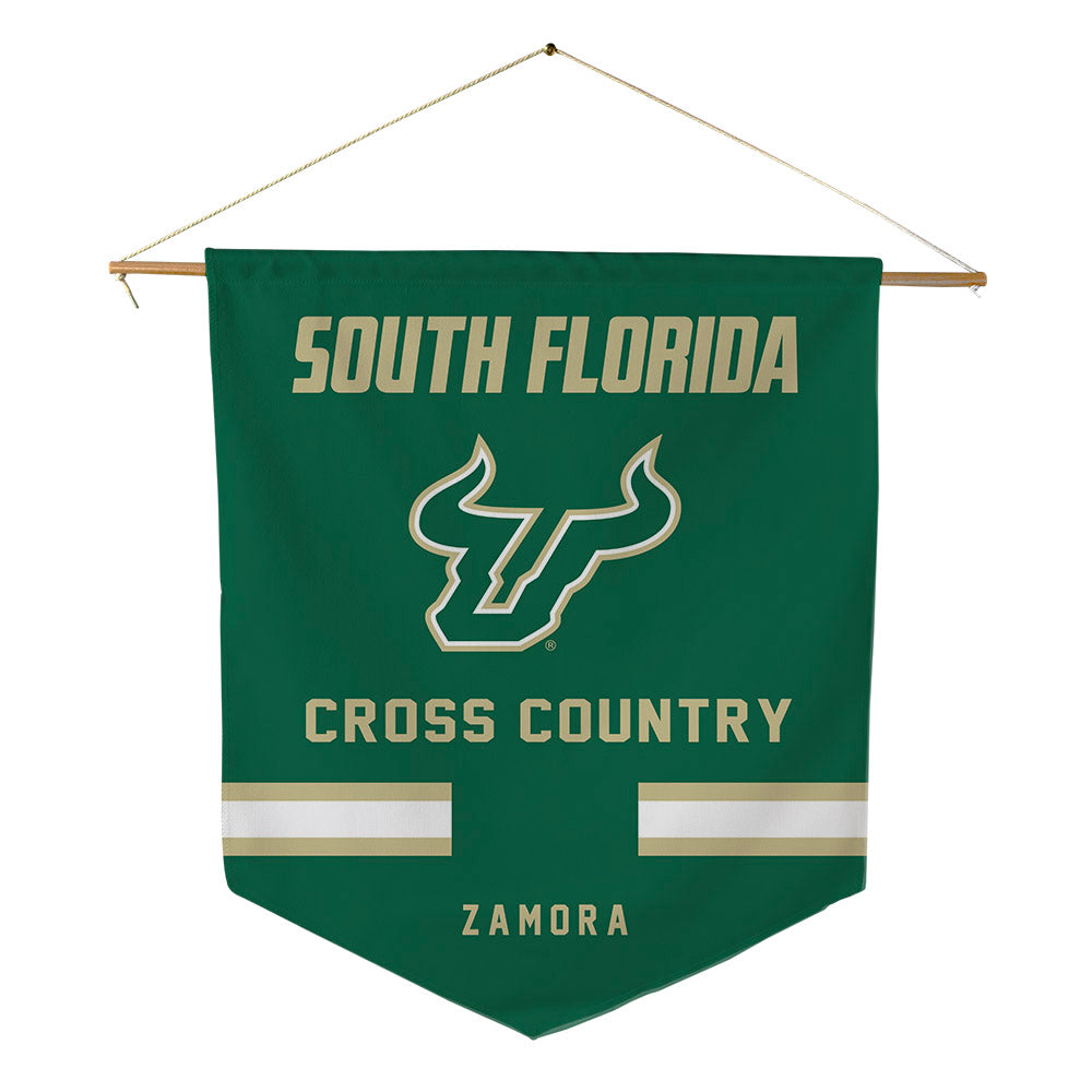 USF - NCAA Men's Cross Country : Nicholas Zamora - Pennant - 18" x 21"-0